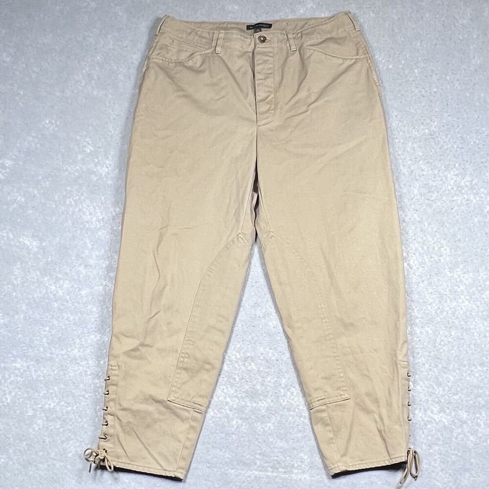 Banana Republic Pants Womens Size 12 Khaki Tan Chino Pants Pockets Inseam 24”